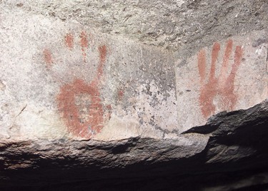 Pintura-rupestre-cerro-castillo-ACT195,Arqueología, Isla de Pascua